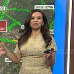 Adelle’s yellow tweed dress on Today