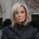 Andrea Mitchell’s black puffer coat on Today