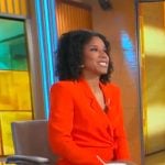 Adriana Diaz’s red tie blazer on CBS Mornings
