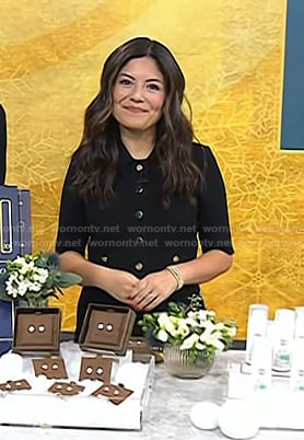 Adrianna’s black polo dress on Today