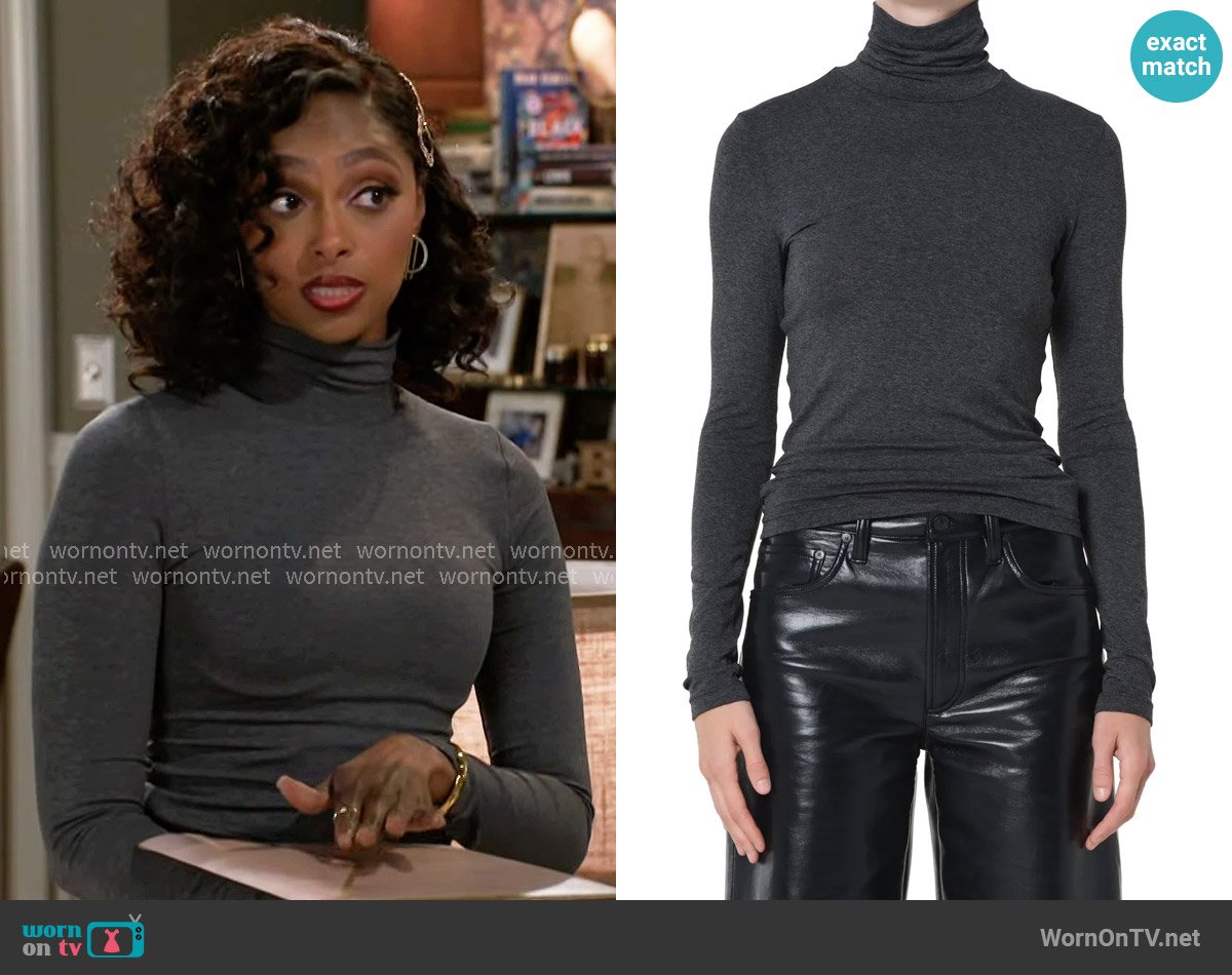 Kat’s grey turtleneck on Beyond the Gates