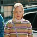 Ainsley’s diamond print sweater on Loot