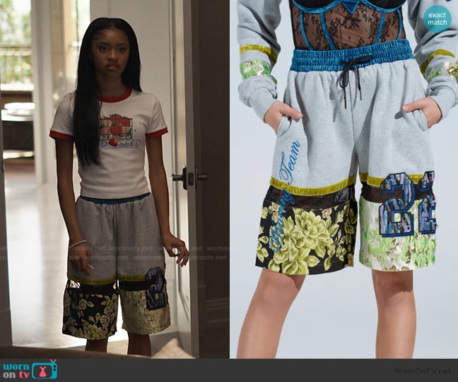 Akira Athletic Shorts worn by Ashley Banks (Akira Akbar) on Bel-Air