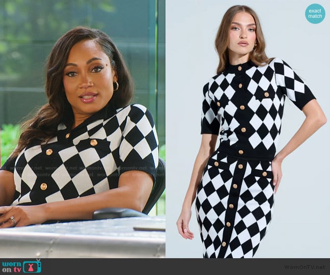 Akira The Best Part Button Down Top worn by Brandi Marshall (Brandi Marshall) on Selling the OC