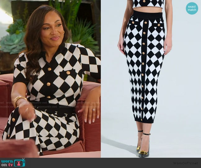 Akira The Best Part Maxi Skirt worn by Brandi Marshall (Brandi Marshall) on Selling the OC