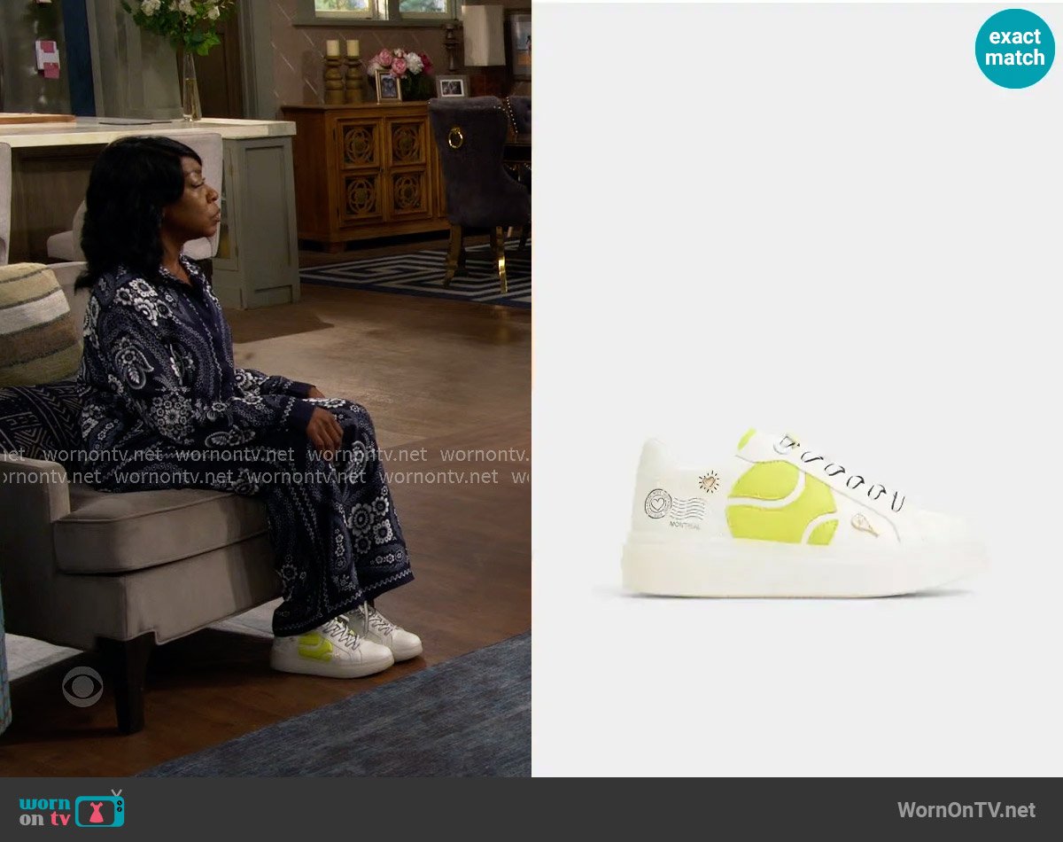 Aldo Clubchamp Sneakers worn by Tina Butler (Tichina Arnold) on The Neighborhood