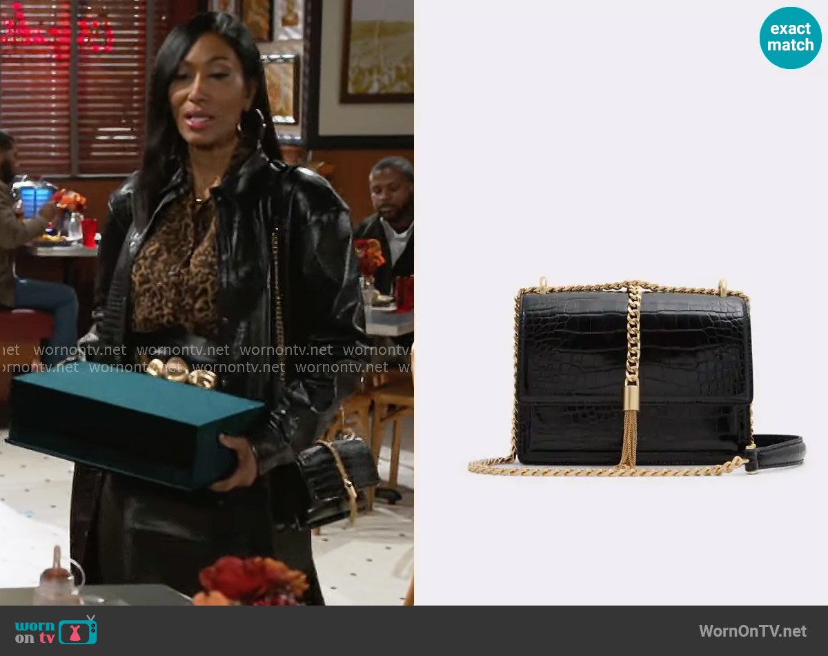 Aldo Miyabellx Bag worn by Dana 'Leslie' Thomas (Trisha Mann-Grant) on Beyond the Gates