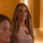 Alex’s pink butterfly mesh top on Selling the OC