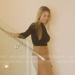 Alex's tan long leather skirt on Selling the OC
