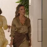 Alex’s satin mixed print mini dress on Selling the OC