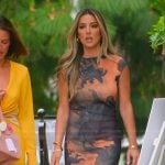 Alex’s tie dye floral mesh dress on Selling the OC