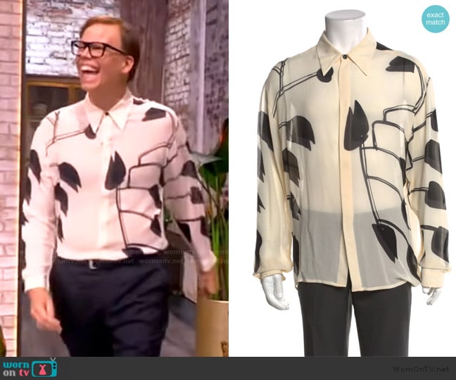 Alexander McQueen Long Sleeve Shirt worn by Jeff Hiller on The View