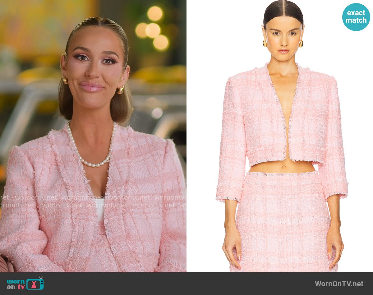 Alexis Benning Jacket in Peony worn by Ashtyn Zerboni (Ashtyn Zerboni) on Selling the OC