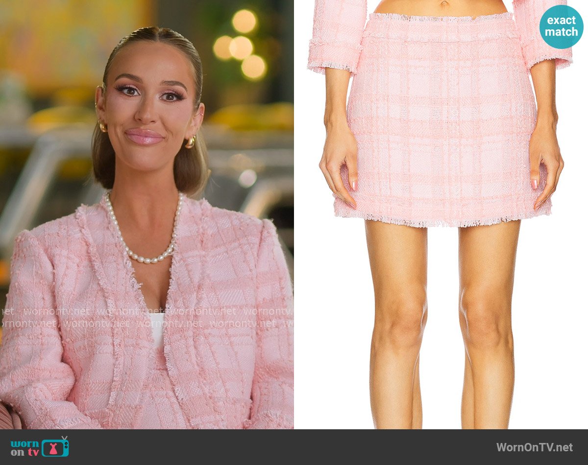 Alexis Elma Skirt in Peony worn by Ashtyn Zerboni (Ashtyn Zerboni) on Selling the OC