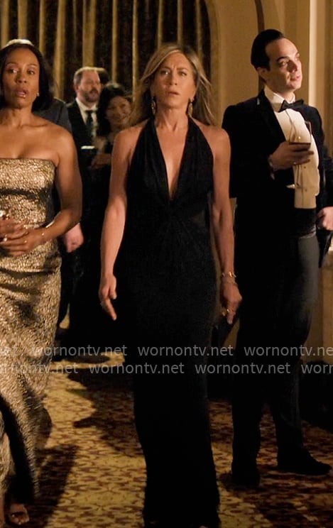 Alex’s black evening gown on The Morning Show