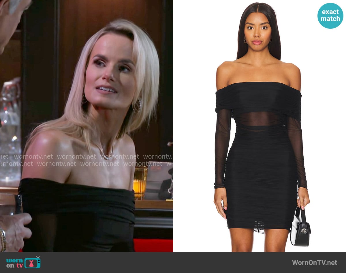 Alice + Olivia Isadola Folded Mini Dress worn by Vanessa McBride (Lauren Buglioli) on Beyond the Gates