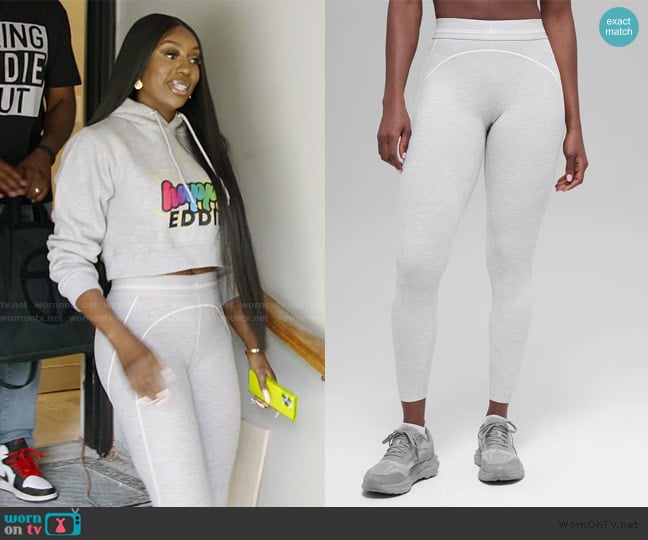 Alo 7/8 High-Waist Alosoft Heart Throb Legging worn by Wendy Osefo on The Real Housewives of Potomac