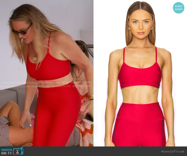 Alo Airlift Intrigue Bra worn by Heather Gay on The Real Housewives of Salt Lake City