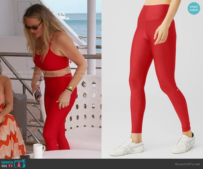 Alo High-Waist Airlift Legging worn by Heather Gay on The Real Housewives of Salt Lake City