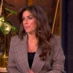 Alyssa’s plaid blazer on The View