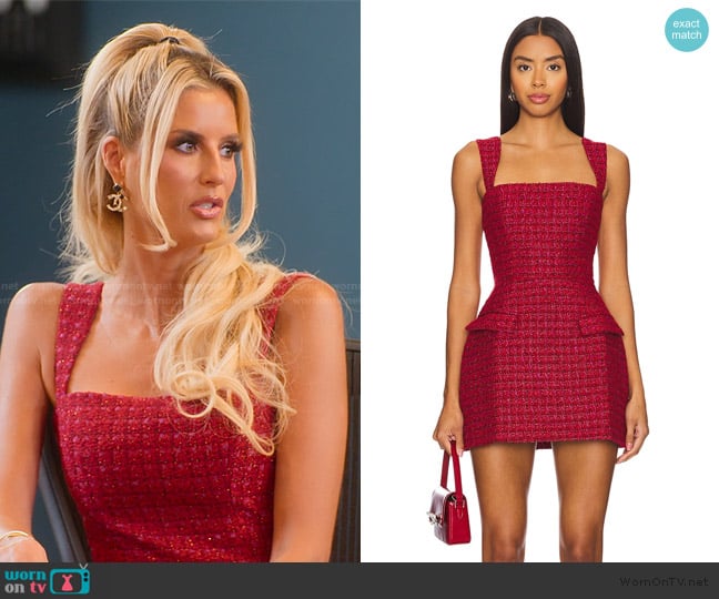 Amanda Uprichard Bethany Skort Romper worn by Emma Hernan on Selling Sunset