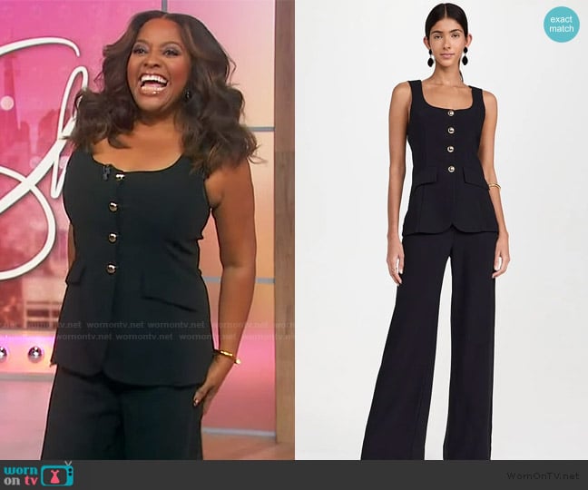 Amanda Uprichard Kya Jumpsuit worn by Sherri Shepherd on Sherri