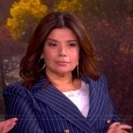 Ana’s blue pinstripe blazer on The View