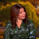 Ana’s green printed blouse on The View