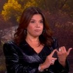 Ana’s black quilted jacket on The View