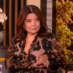 Ana’s leopard print jumpsuit on The View