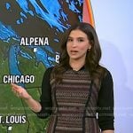 Angie Lassman's stripe tweed dress on Today
