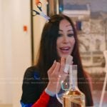 Angie’s asymmetric gathered dress on The Real Housewives of Salt Lake City