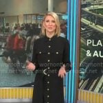 Anna Schecter's black midi shirtdress on CBS Mornings