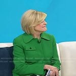 Anne Thompson’s green jacket on Today