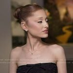 Ariana Grande’s black strapless dress on Today