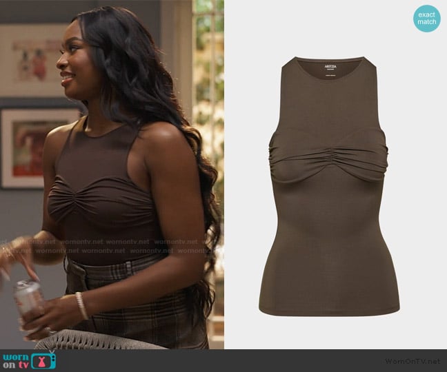Aritzia Contour Shono Top worn by Hilary Banks (Coco Jones) on Bel-Air