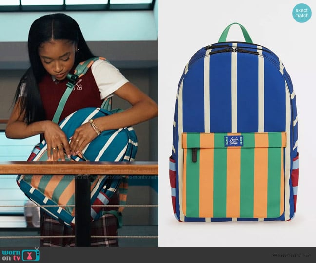 Arlo Skye Dusen Dusen Backpack worn by Ashley Banks (Akira Akbar) on Bel-Air