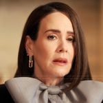 Carr’s crystal gold earrings on Alls Fair