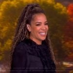 Sunny’s black ruffled blouse on The View