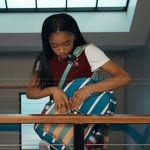 Ashley’s striped backpack on Bel-Air