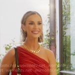 Ashtyn's red one-shoulder ruched dress on Selling the OC