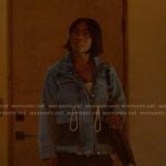 Athena’s drawstring denim jacket on 9-1-1