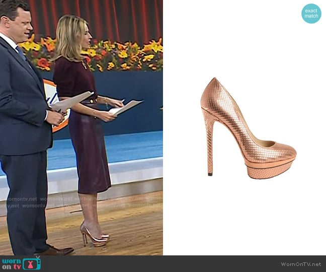 B Brian Atwood Fontanne Pumps worn by Savannah Guthrie on Today