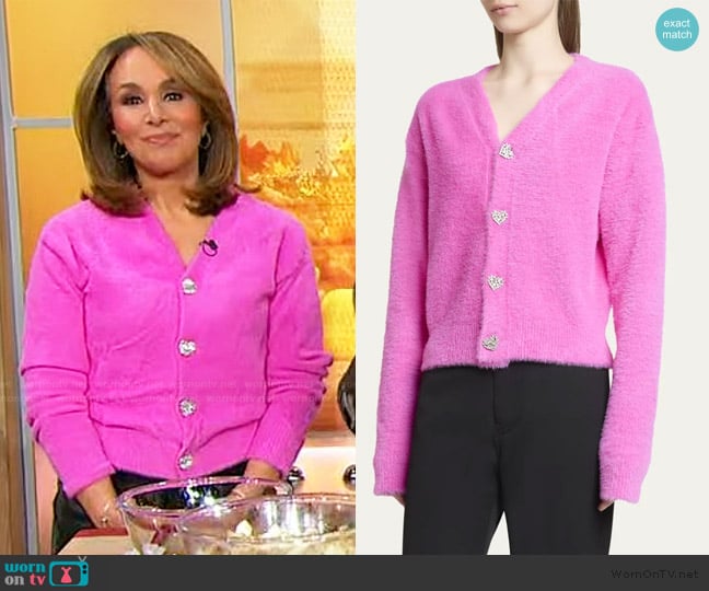 Balenciaga Fluffy Cardigan worn by Rosanna Scotto on Sherri