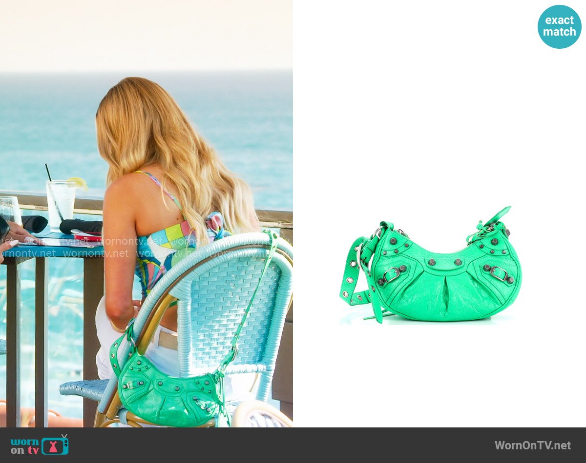 Balenciaga Le Cagole Giant Studs Shoulder Bag Leather XS worn by Fiona Belle (Fiona Belle) on Selling the OC