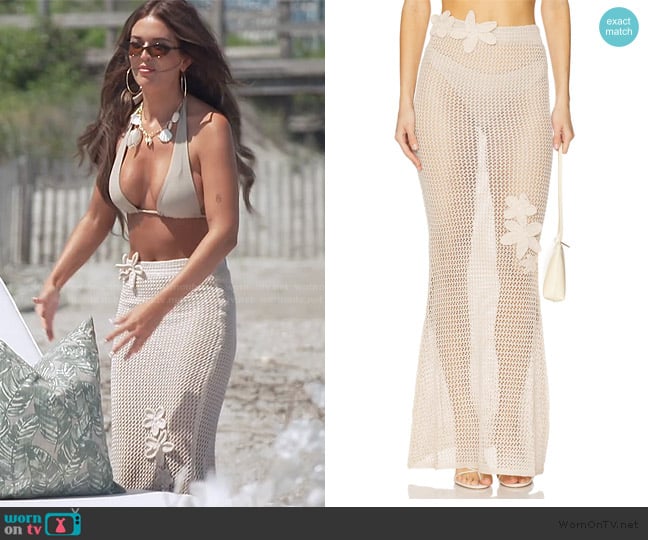 Banahot Yoko Skirt worn by Salley Carson on Southern Charm