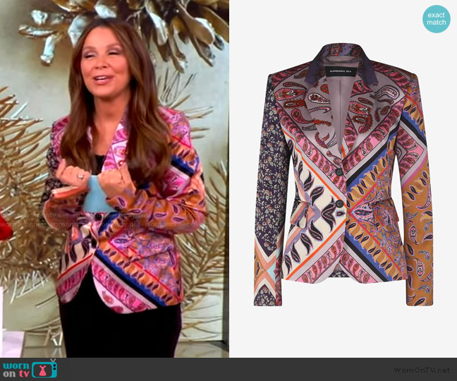Barbara Bui Jacquard Blazer worn by Gretta Monahan on The View