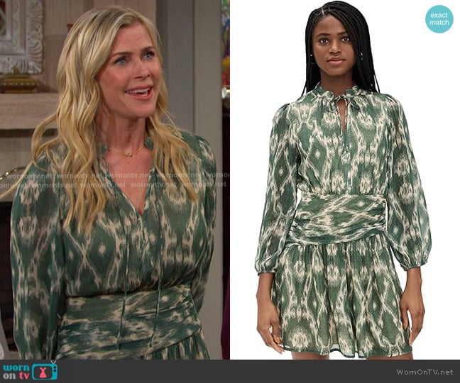 Ba&Sh Minthe Dress worn by Sami Brady (Alison Sweeney) on Days of our Lives