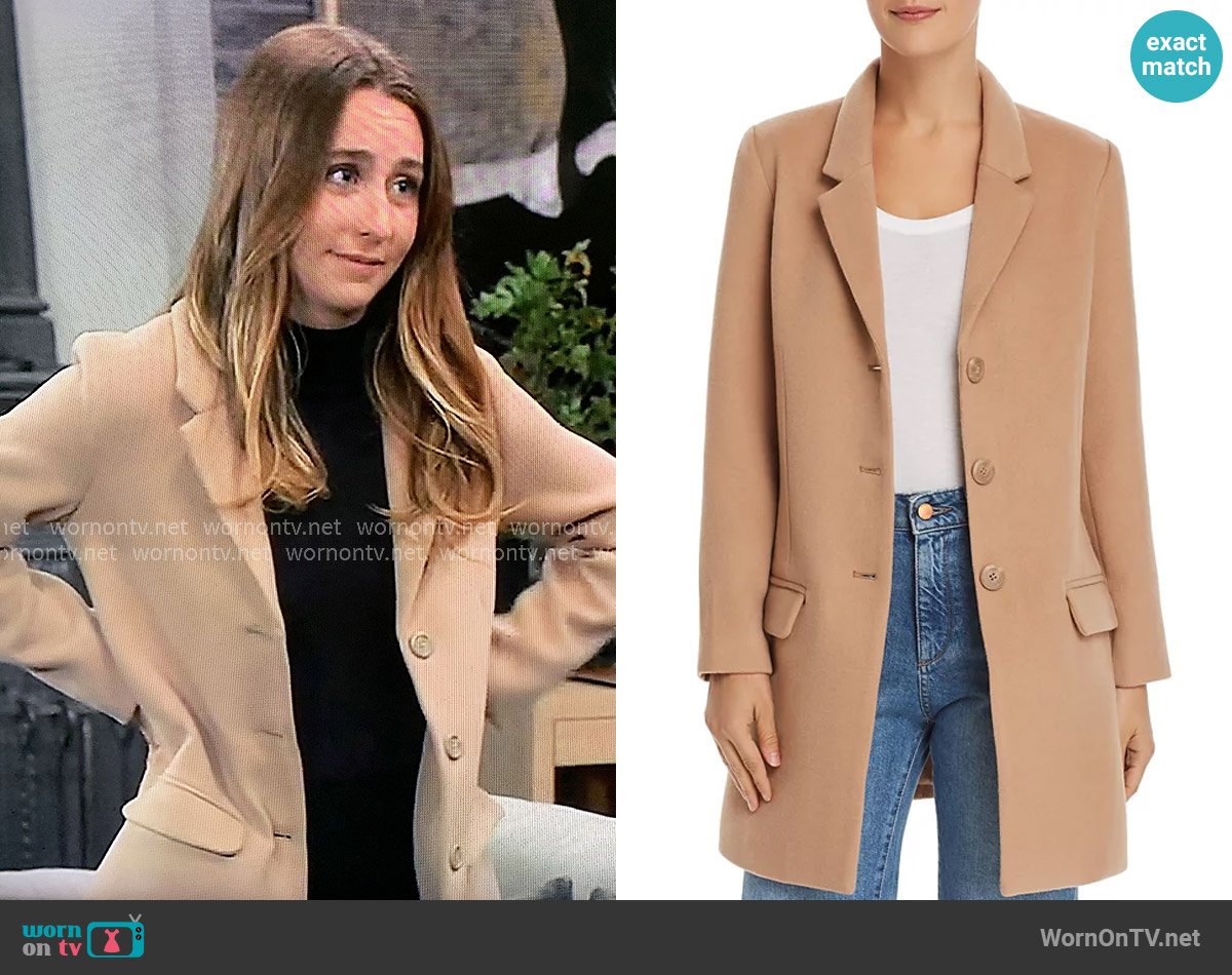 BB Dakota Whiskey Business Twill Coat worn by Josslyn Jacks (Eden McCoy) on General Hospital