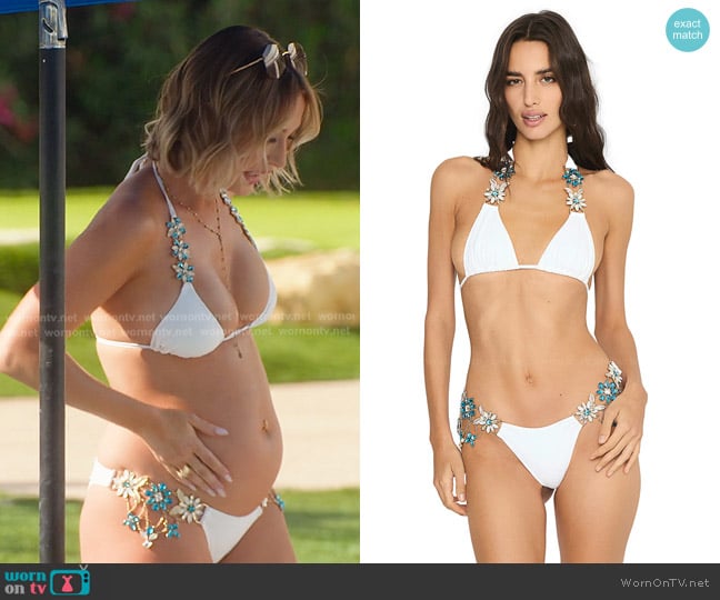 Beach Bunny Emerson Halter-Emerson Bikini worn by Ashtyn Zerboni (Ashtyn Zerboni) on Selling the OC